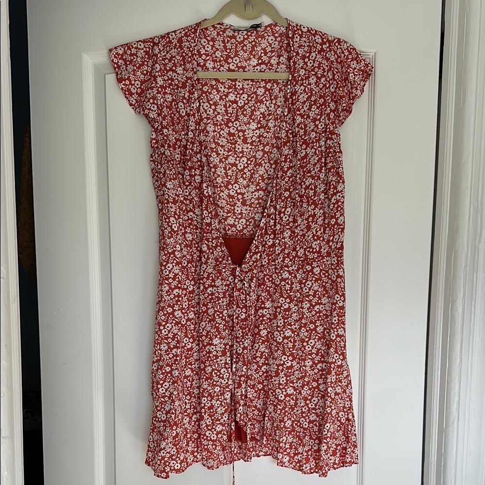 Abercrombie & Fitch Red Floral Top